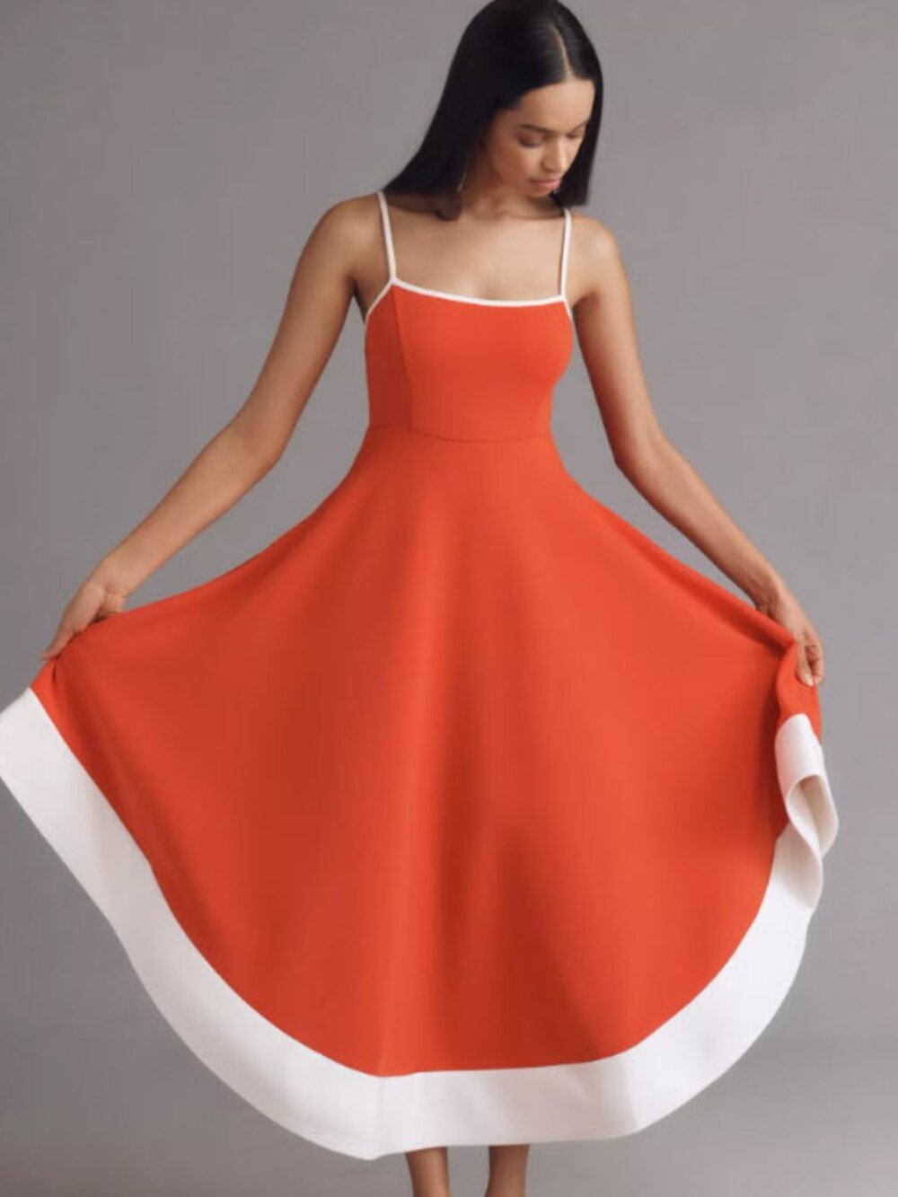 Maeve Anthropologie Colorblock A-line Plus Size Midi Dress NWT